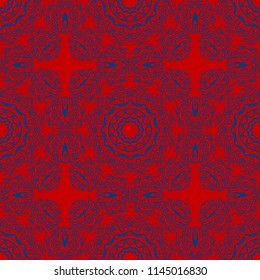 Seamless monochrome color floral pattern. Abstract design. Vector illustration for wallpaper, fabric, life ornament.