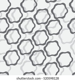 Seamless monochrome color vector on the white background. Easy editing. For fabric, printing, wrapping.