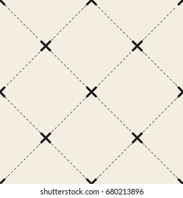 seamless monochrome cross with geometric pattern background