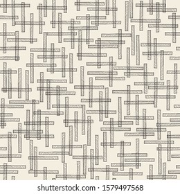 seamless monochrome cross stick pattern background