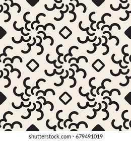 seamless monochrome  curve pattern background 