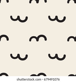 seamless monochrome  curve pattern background 