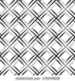 Seamless monochrome delicate patern fabric texture. Simple geometric abstract backdrop. Black and white art print. Modern illustration for design wallpaper, decorative paper, web, etc