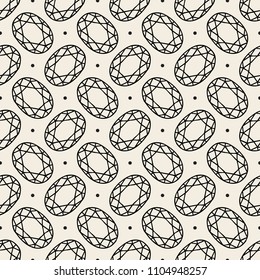 seamless monochrome diamond pattern background with oval shape
