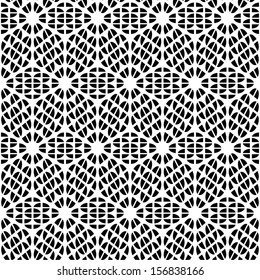 Seamless monochrome elegant pattern. Vector illustration. 