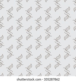 seamless monochrome floral pattern