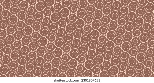 Seamless monochrome floral pattern vector background.