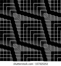 Seamless Monochrome Geometric Background