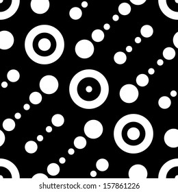Seamless Monochrome Geometric Background