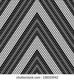 Seamless Monochrome Geometric Background