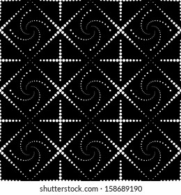 Seamless Monochrome Geometric Background
