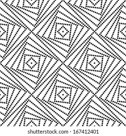 Seamless Monochrome Geometric Background