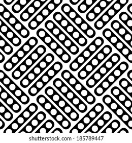 Fondo geométrico monocromo sin soldadura