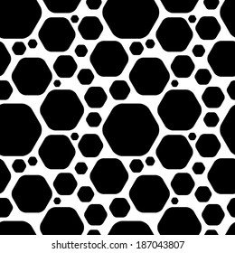 Seamless Monochrome Geometric Background