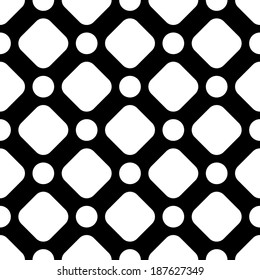 Seamless Monochrome Geometric Background