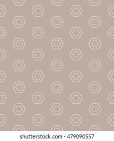 Seamless monochrome geometric line pattern. Contemporary graphic design. Endless hexagon texture for wallpaper, pattern fills, web page background. Tribal ethnic arabic indian ornament.