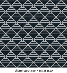 seamless, monochrome geometric outline pattern.