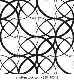 Seamless Monochrome Geometric Pattern