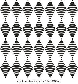 seamless monochrome geometric pattern