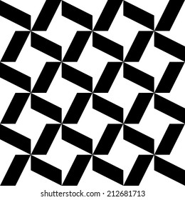 Seamless Monochrome Geometric Pattern