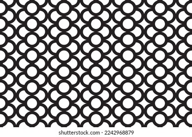 Patrón geométrico monocromo sin inconvenientes. Antecedentes abstractos. Arte vectorial. Perfecto para el fondo del sitio, papel envolvente, papel tapiz, textil y diseño de superficie. Fondo fundido al estilo Bauhaus