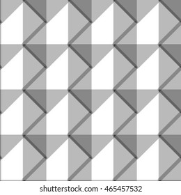 Seamless monochrome geometric pattern. Abstract grid background. Vector art