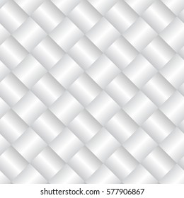 Seamless monochrome geometric pattern. Black and white texture. Creative recurring interwoven design. Vector background