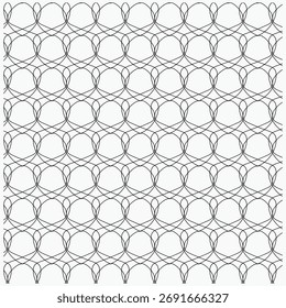 A seamless monochrome geometric pattern of overlapping hexagons.
