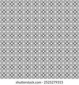 Seamless monochrome geometric pattern with sharp lines and repeating abstract shapes. Ideal for backgrounds, textiles, and digital projects. Flat, minimalistic design with no gradients.