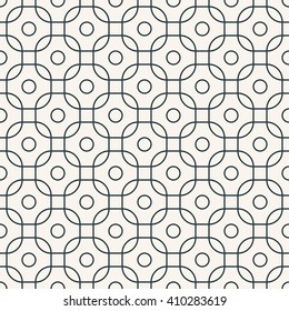 seamless monochrome geometric pattern of squares with rounded corners.