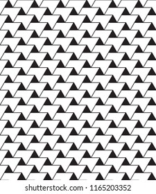 seamless monochrome geometric vector pattern.