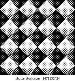 Seamless monochrome geometrical circle pattern background - abstract vector illustration from circles