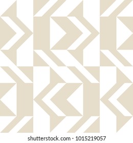 Seamless monochrome geometry vector pattern. Abstract ornament in art deco style