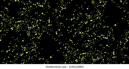 Seamless Monochrome Halftone Grunge Pattern with Chaotically Loc