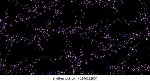 Seamless Monochrome Halftone Grunge Pattern with Chaotically Loc