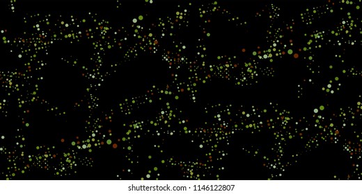Seamless Monochrome Halftone Grunge Pattern with Chaotically Loc