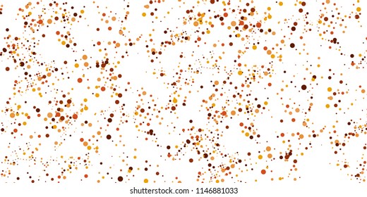 Seamless Monochrome Halftone Grunge Pattern with Chaotically Loc