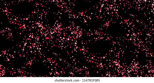 Seamless Monochrome Halftone Grunge Pattern with Chaotically Loc