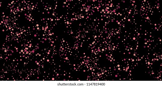 Seamless Monochrome Halftone Grunge Pattern with Chaotically Loc