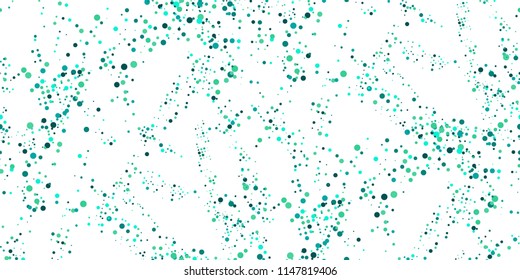Seamless Monochrome Halftone Grunge Pattern with Chaotically Loc