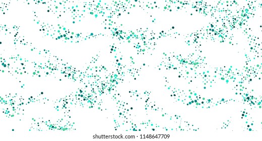 Seamless Monochrome Halftone Grunge Pattern with Chaotically Loc