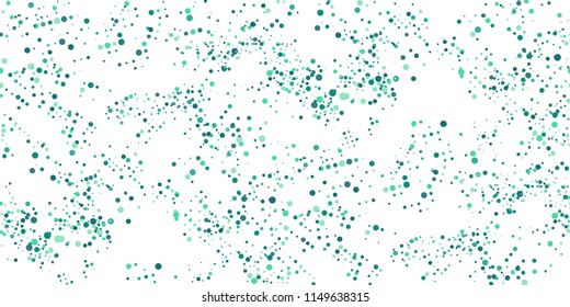 Seamless Monochrome Halftone Grunge Pattern with Chaotically Loc