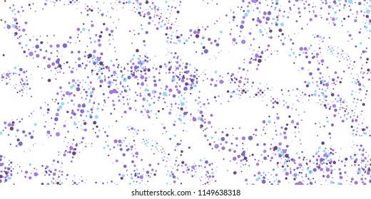 Seamless Monochrome Halftone Grunge Pattern with Chaotically Loc