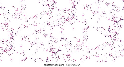 Seamless Monochrome Halftone Grunge Pattern with Chaotically Loc