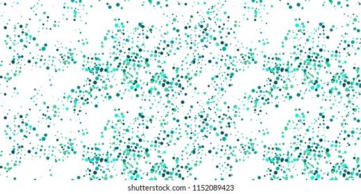 Seamless Monochrome Halftone Grunge Pattern with Chaotically Loc