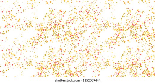 Seamless Monochrome Halftone Grunge Pattern with Chaotically Loc
