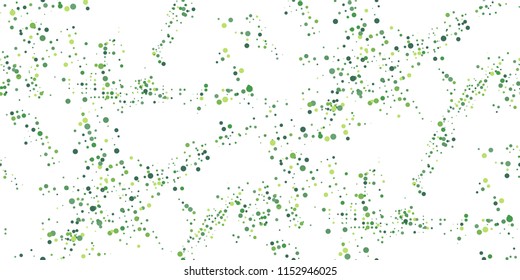 Seamless Monochrome Halftone Grunge Pattern with Chaotically Loc