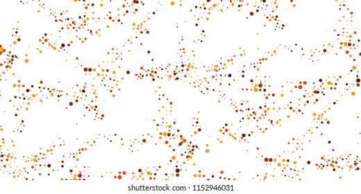Seamless Monochrome Halftone Grunge Pattern with Chaotically Loc
