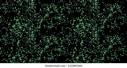 Seamless Monochrome Halftone Grunge Pattern with Chaotically Loc