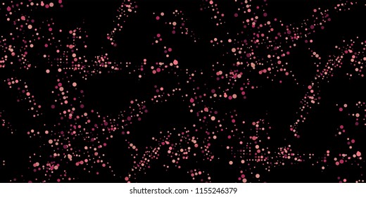 Seamless Monochrome Halftone Grunge Pattern with Chaotically Loc
